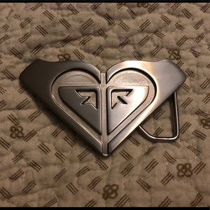 ROXY Quiksilver Logo Silver 3D Metal belt buckle